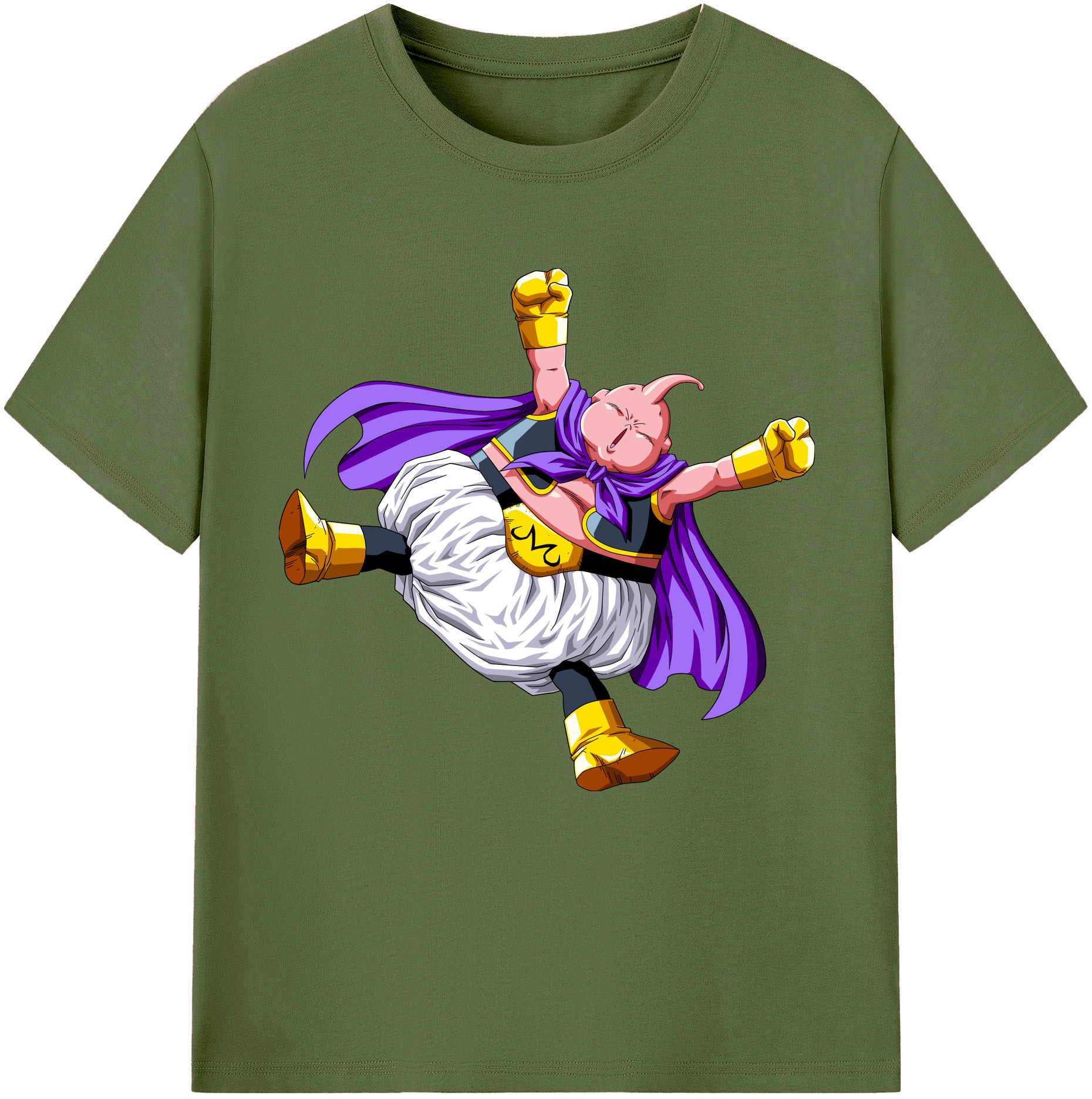 （画像用） ドラゴンボール 魔人ブウ DRAGON BALL Majin Buu 綿100％半袖Tシャツ（フロントプリント）